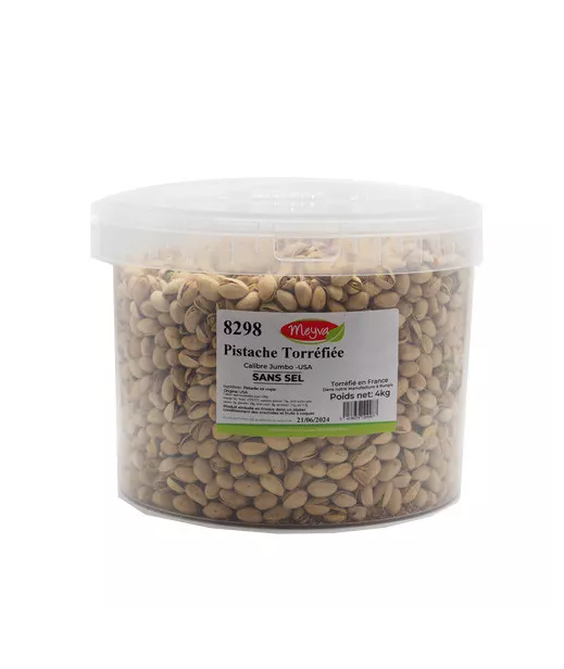 SEAU SNACK MEYVA - Pistache USA Jumbo - Torréfié en France SANS SEL - 4KG